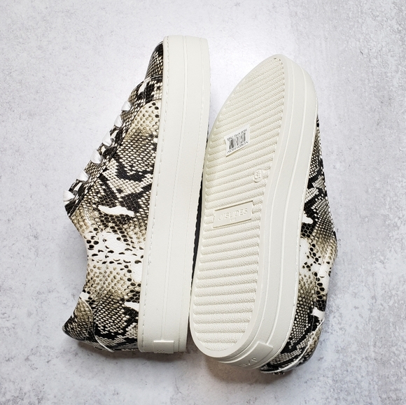 Jslides Hilton Platform Snakeskin Python Print Low Top Sneakers SZ 6.5 - Picture 7 of 8